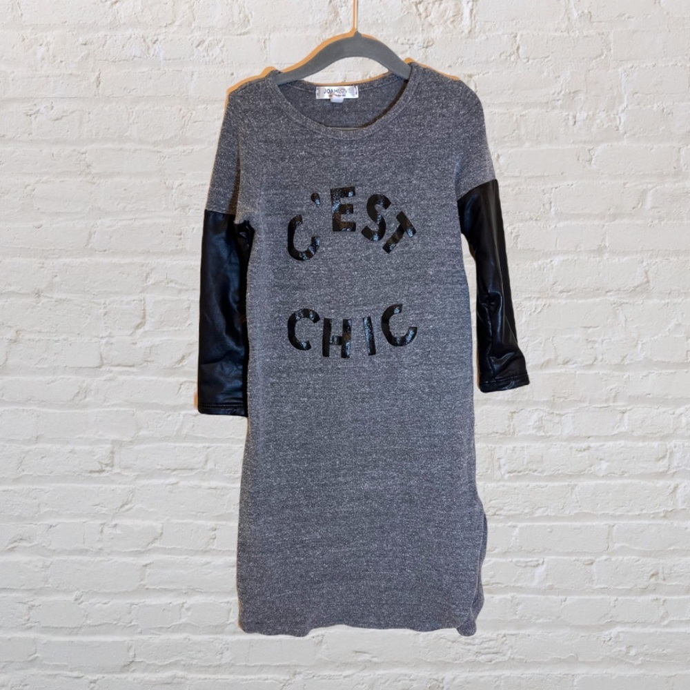 Joah Love "C'est Chic" Dress With Faux Leather Details​
